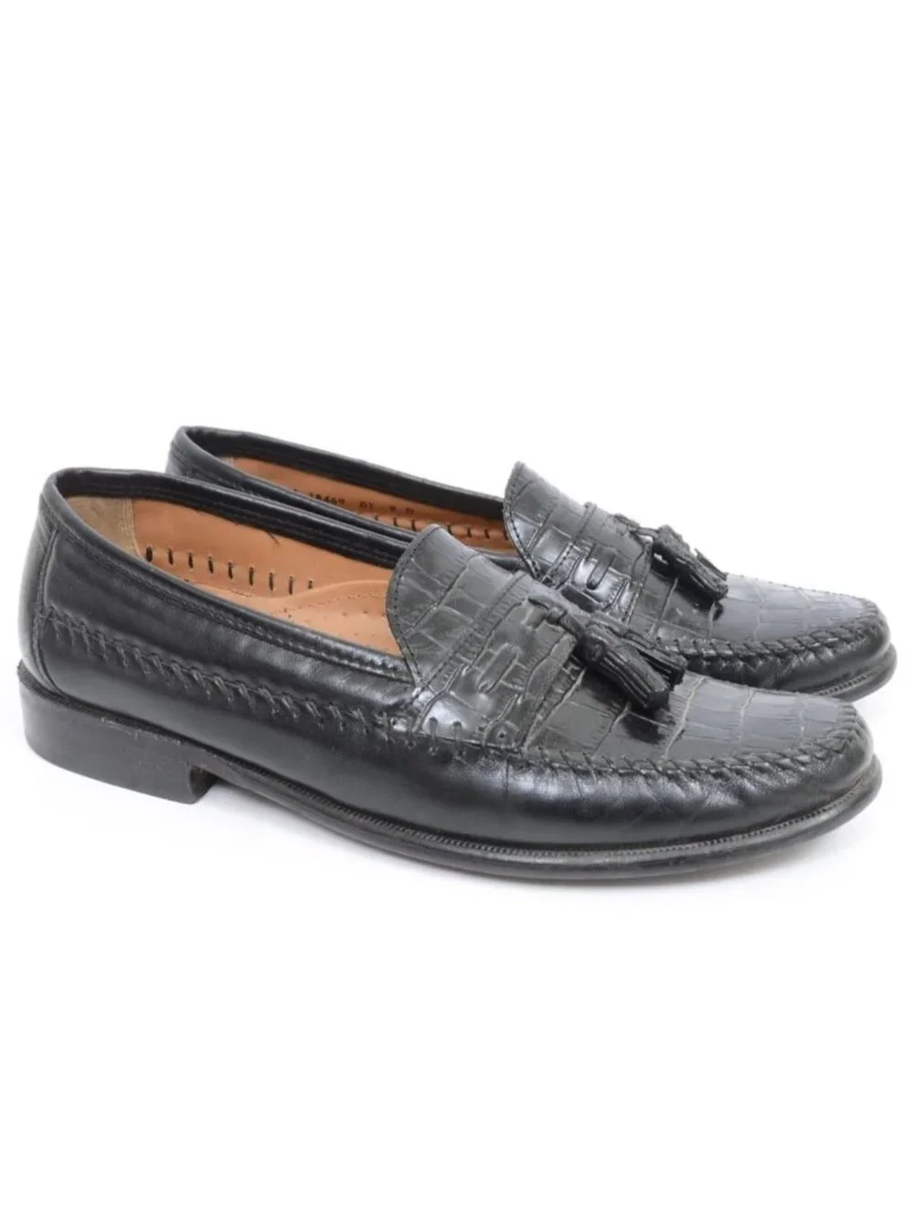 Florsheim‎ Pisa Moc Toe Black Leather Loafer Men's 9D Preppy Old Money Academia